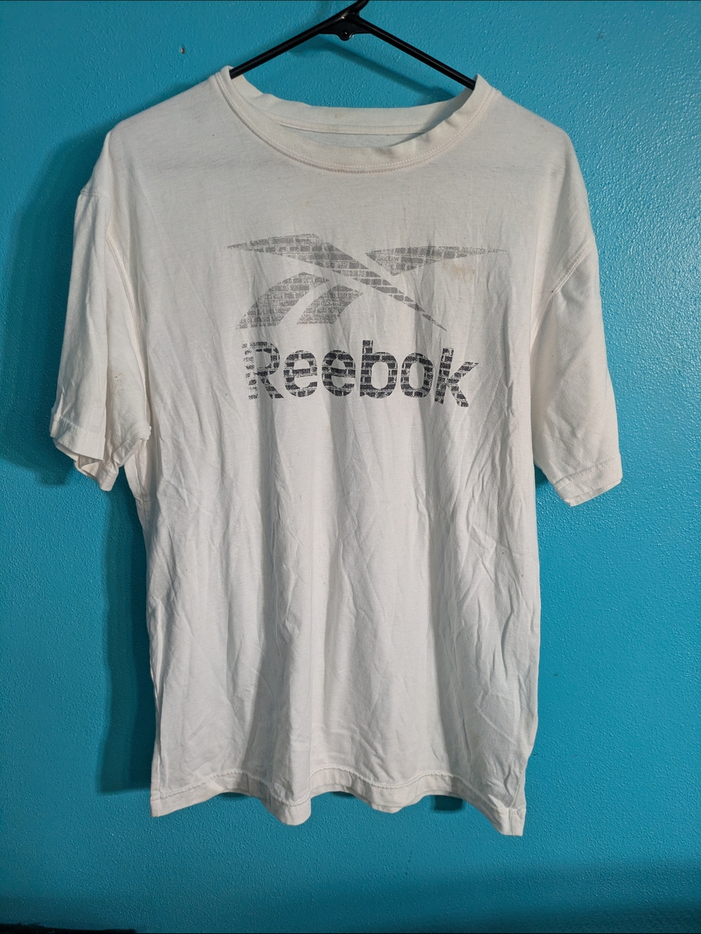 Reebok Men's White Logo T-Shirt